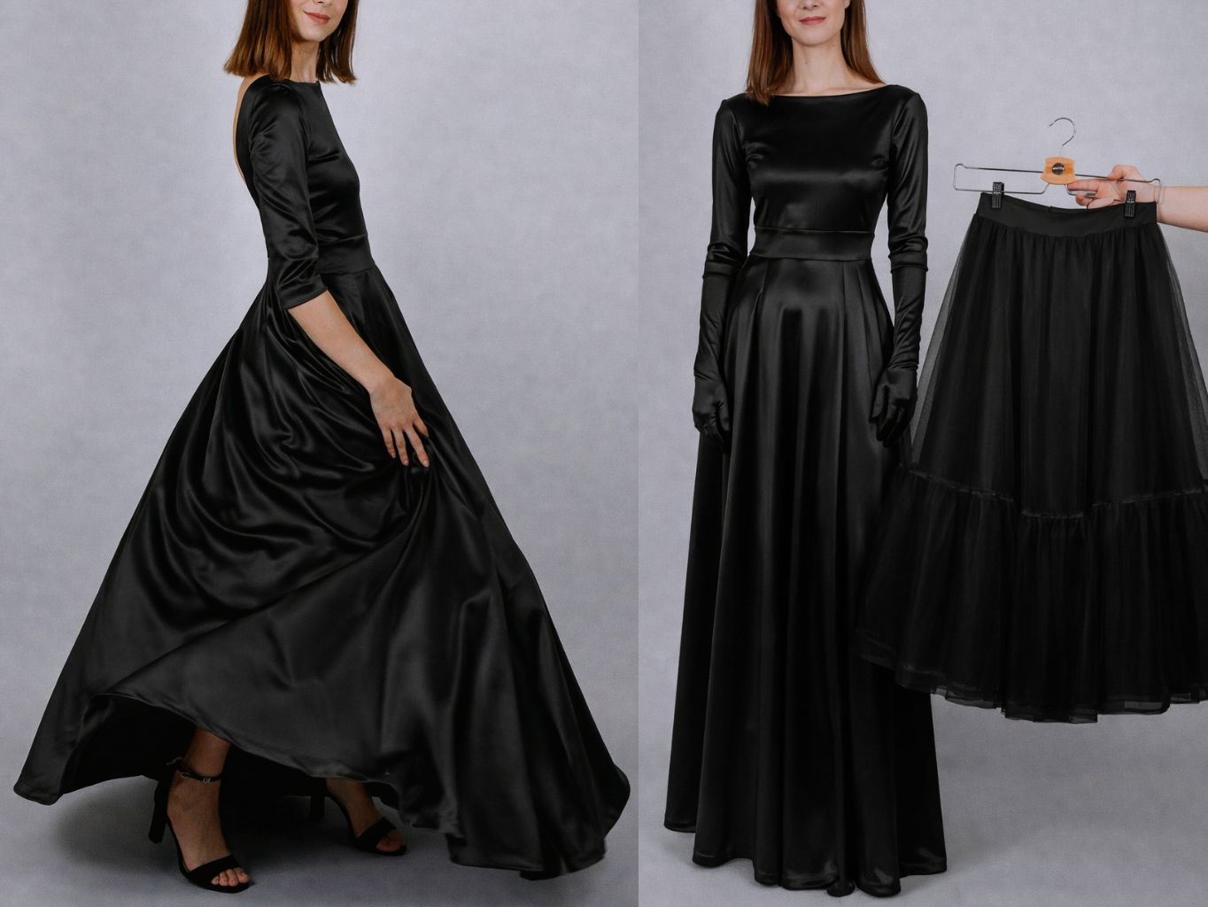 DLHÉ ŠATY AFRODITA Z PLAVKOVINY 9